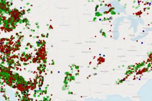 Copper deposits in U.S. - USGS MRDS