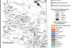 Metallic mineral districts in Arizona