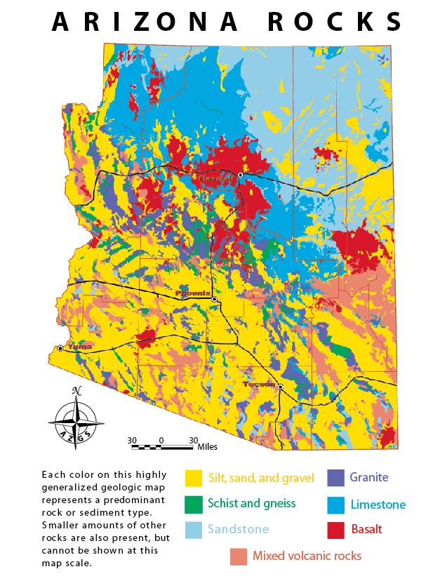 Small Arizona Rocks Arizona Rocks postcard | Arizona Geological Survey - AZGS