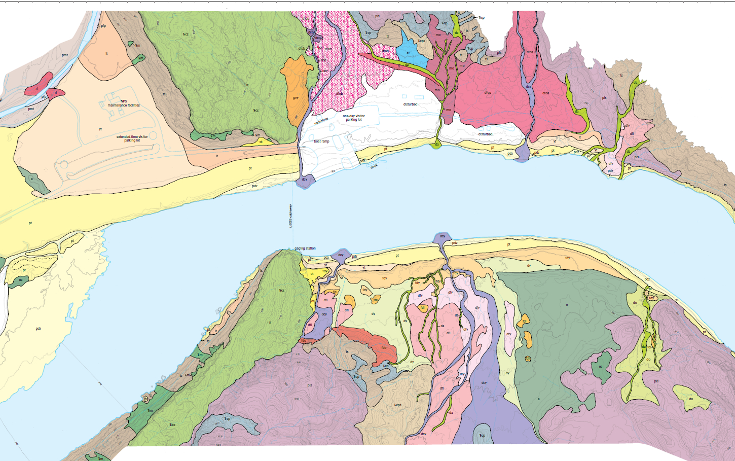 Geology of Lees Ferry (map), Colorado River, northern Arizona | AZGS
