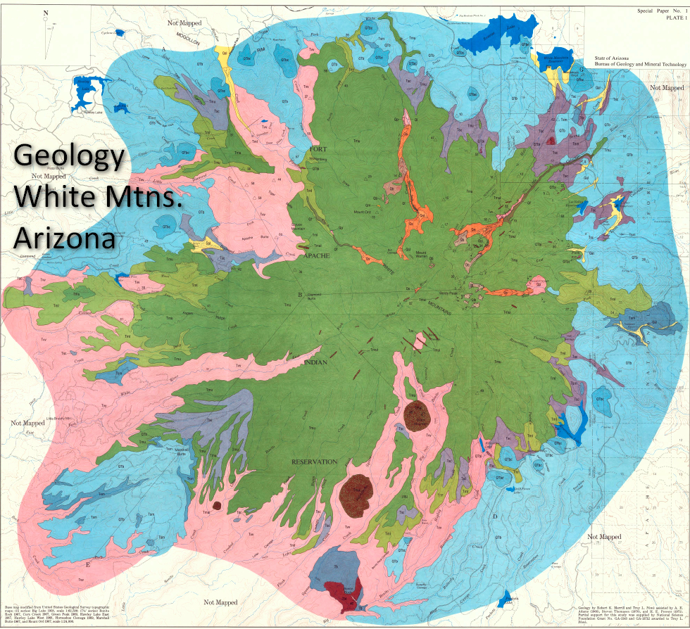 Geology Of The White Mountains Arizona Azgs