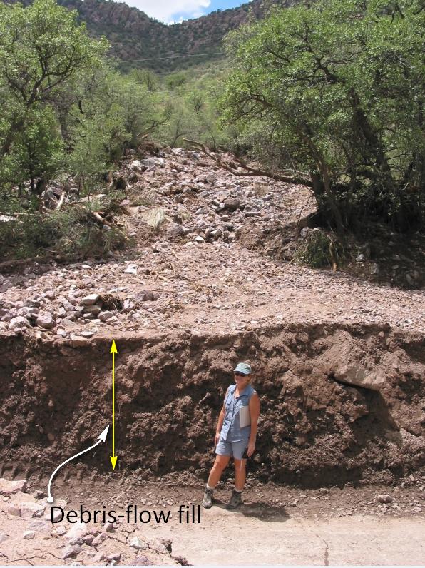 A debris flow from SE Arizona