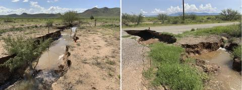 Fissures in Cochise County, Arizona. Aug 2021